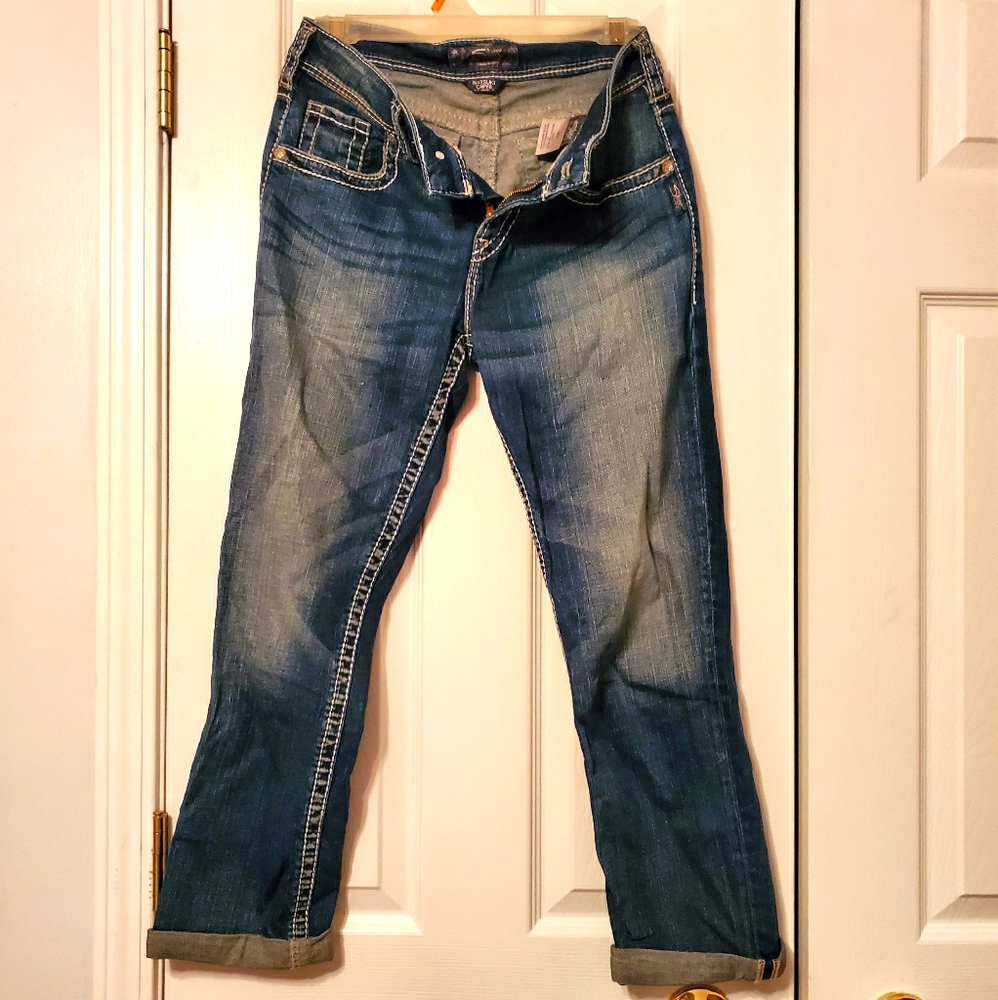 Silver Natsuki Capri Jeans